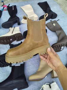 Nouvelles Bottes Longues en Cuir PU pour Femme, Modèle Hiver, Vente Chaude, Prix Abordable, Vente en Gros - Product Image 3