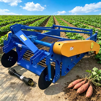 Récolteuse de patates douces anti-emmêlement de la paille, récolteuse de patates adaptée aux tracteurs à 4 roues, et récolteuse de racines et de tiges d'arachides