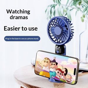 Nuevo Ventilador Portátil Recargable de 6 Velocidades con Pantalla Digital, 1000mAh-1200mAh, Gran Potencia, Silencioso, de Escritorio, para Exteriores, Mini - Product Image 4