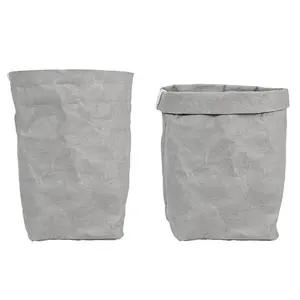 高品質カスタムウォッシャブル生分解性デュポンクラフト紙フードフルーツキッチン収納バッグ