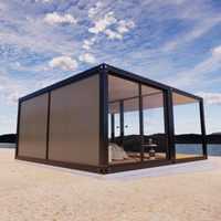 Maisons modulaires détachables de 40 pieds, préfabriquées, mobiles, hôtels, maisons de jardin, hôtels, stations balnéaires, conteneurs pour hôtel de plage