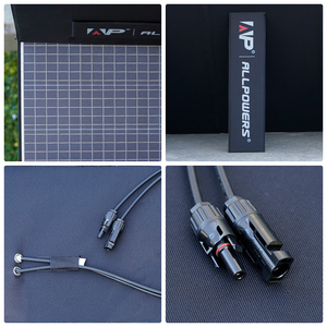 แผงโซลาร์เซลล์แบบยืดหยุ่น 400W ผลิตตามสั่งจากโรงงานโดยตรง สำหรับการตั้งแคมป์และใช้งานกลางแจ้ง - Product Image 2