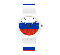 Pas cher Prix Promotionnel drapeau football silicone Montre