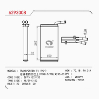 Chauffage de radiateur OEM 701819031A direct d'usine pour VW Transporter T4 90-avec le meilleur prix nouvel état