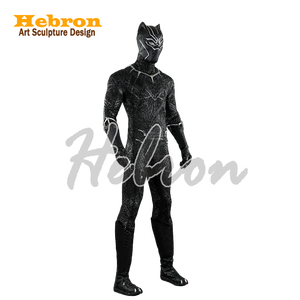 Conjunto Completo Personalizado de Pantera Negra para Hombre Adulto # Disfraz de personaje de <span class=keywords><strong>película</strong></span> para Halloween, para eventos y presentaciones - Product Image 2