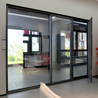 Fenêtres coulissantes en aluminium à double vitrage insonorisées avec jointement latéral