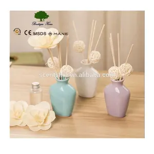 Room fragrance diffuser with rattan reed stick ball & flower air refreshing of reed diffuser