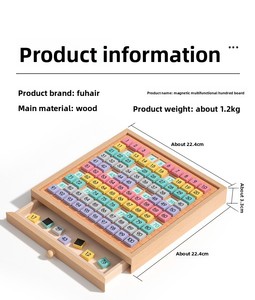 Tavola Magnetica in Legno con Numeri, Giocattolo Educativo Montessori per lo Sviluppo del Pensiero Matematico - Product Image 5