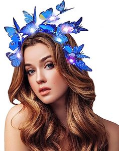 Sombrero Fascinador de Mariposas, Diadema de <span class=keywords><strong>Mariposa</strong></span> <span class=keywords><strong>Monarca</strong></span>, Corona para Fiesta del Té, Disfraz de Halloween, Adorno para la Cabeza - Product Image 1