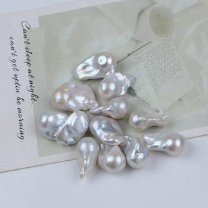 Perles d'eau douce baroques blanches naturelles en gros, 12-16 mm, perles en vrac pour collier et bracelet DIY - Product Image 2