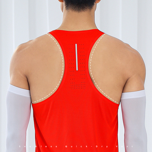 OEM Custom Muscle Drop Arm Muscle <b>Stringer</b> Tank Tops Sets for Men Summer Men O-neck Tank Top Men With Curved Bottom - Product Image 4