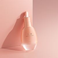 Luxus Bernstein Farbe anpassbar 15ml 30ml flache ovale Flaschen für ätherische Öle Silber Roségold Glas Serum Tropf flasche