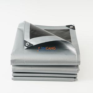 Lona Impermeable Resistente, para Uso en Exteriores con Ojales Reforzados, para Techos, Campamentos, Patios, Piscinas y Embarcaciones (Plateado y Negro) - Product Image 4