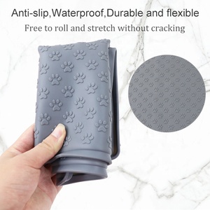 Tapis d'alimentation antidérapant personnalisé <span class=keywords><strong>pour</strong></span> <span class=keywords><strong>chien</strong></span> Tapis d'alimentation portable en silicone <span class=keywords><strong>pour</strong></span> chat et <span class=keywords><strong>chien</strong></span> Tapis de bol <span class=keywords><strong>anti</strong></span>-<span class=keywords><strong>débordement</strong></span> avec bords <span class=keywords><strong>pour</strong></span> la nourriture et l'eau Tapis de nourriture - Product Image 2
