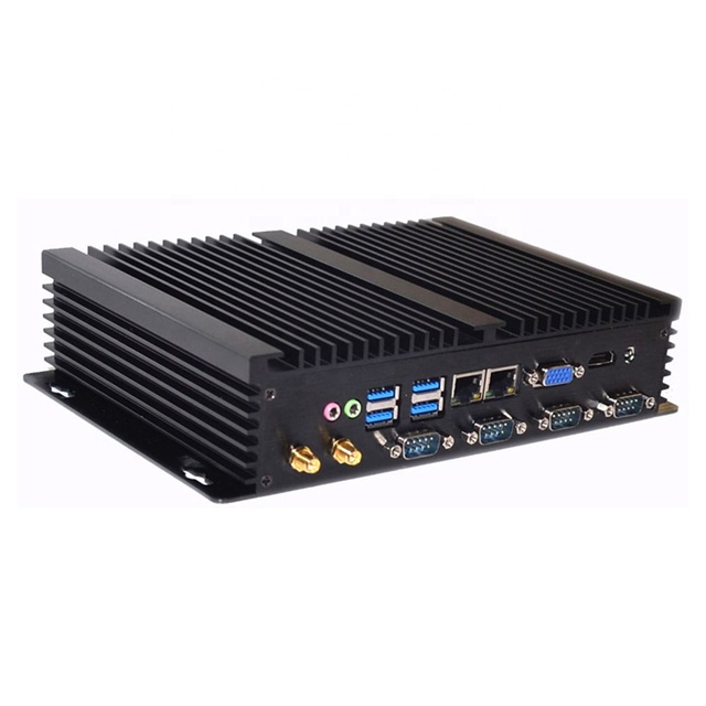 Fanless Industrial Mini PC Core I5 3317U Celer on 1037U Rugged Micro Computer 8G DDR3L 2Lans 4COM 4USB2.0 4USB3.0 HD VGA WIFI