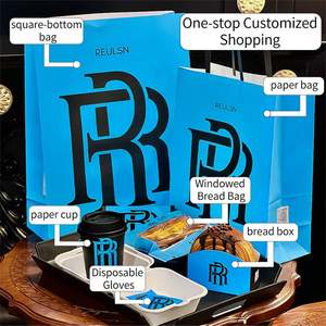 Sacs en papier kraft biodégradables et recyclables personnalisés, sans poignées, pour l'emballage alimentaire de boulangerie et logo sur mesure - Product Image 2