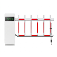 Barrière de stationnement automatique intelligente DC24V sans balais, vitesse réglable 1,2-6s, bras droit de 6m avec détecteur de boucle