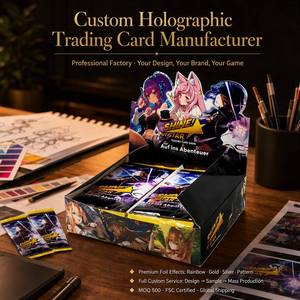 Custom <strong>Anime</strong> Trading Card Game for Set Cute Paper Sheets Foil Packaging with Metal <strong>Deck</strong> Box - Product Image 1