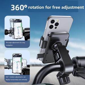 Universal Cycling Navigation <b>Bracket</b> Cell Phone Holder for Motorcycle Bicycle Mobile Phone Holder for Food Delivery Rider - Product Image 2