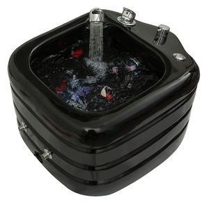 <span class=keywords><strong>Silla</strong></span> de pedicura hecha en China con bomba de chorro de luz LED Spa de pies con materiales de madera y vidrio - Product Image 5