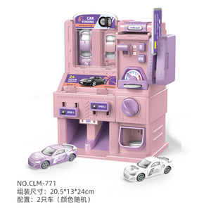 Distributeur automatique de voitures simulé en libre-service avec lecteur de cartes et de pièces, 26x14.3x29.5cm, jouet en plastique pour enfants de 4 à 6 ans - Product Image 4