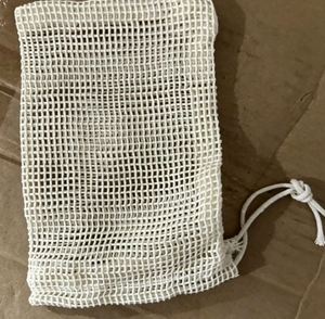 Unbleached Natural Soap Saver Bag Cotton Canvas Drawstring Pouch Bag Eco-Friendly Recyclable Gift Jewelry Packaging Storage - Product Image 5