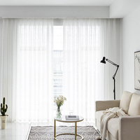 Pot croisé épaissi-lin de ventre fini rideau de gaze salon chambre fenêtre écran moderne simple plaine pure rideau.