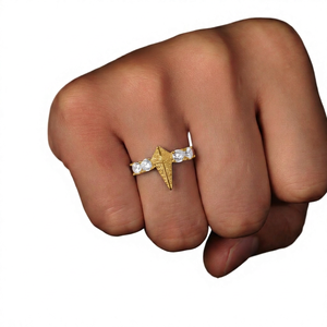 Lightning Bolt Moissanite <b>Ring</b> 925 Sterling Silver Statement <b>Ring</b> <b>Iced</b> Out Hip Hop Jewelry Unisex Custom <b>Ring</b> Wholesale - Product Image 6