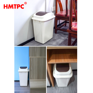 Chất lượng cao bán buôn trong nhà chất thải bin đu nắp thùng rác Thùng rác hình chữ nhật Thùng rác có thể lót rác - Product Image 2