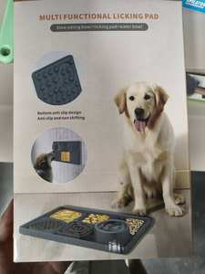 Vente chaude Portable Dog Bowl Tampon à lécher en silicone non toxique de haute qualité avec ventouse Mangeoire lente antidérapante durable pour animaux de compagnie - Product Image 6