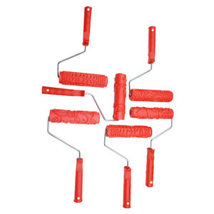 Pincel <span class=keywords><strong>de</strong></span> rodillo <span class=keywords><strong>de</strong></span> pintura <span class=keywords><strong>de</strong></span> goma suave con flores en relieve <span class=keywords><strong>de</strong></span> 7 pulgadas <span class=keywords><strong>para</strong></span> decoración <span class=keywords><strong>de</strong></span> bricolaje y paredes <span class=keywords><strong>para</strong></span> uso industrial - Product Image 1