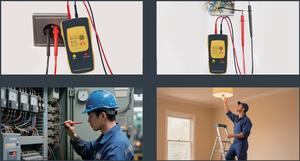 Тестер бесперебойной цепи VA6813 переменного тока постоянного тока 400 В напряжение 100 К Ом, тест на полярность диода с индикацией звукового сигнала со светодиодной горелкой - Product Image 5