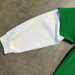 Tùy chỉnh Y2K đồ họa TEE Top Màn hình in bông quá khổ Boxy hai lớp dài tay áo T-Shirts cho nam giới dệt kim vải - Product Image 2