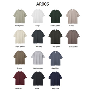 Camiseta de Manga Corta para Hombre Roregal Primavera/Verano Nueva 100% Algodón Grueso 385g - Product Image 4