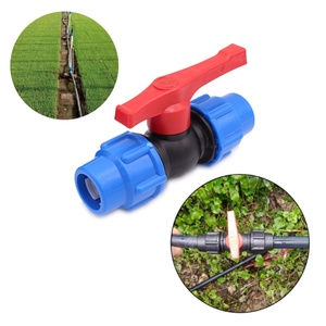 20/25/32/40/50/63mm MDPE Plastic Garden Agriculture Water Irrigation Plastic Ball Valve Shut Off Stop Tap Valve <b>Quick</b> <b>Connector</b> - Product Image 5