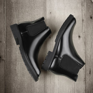 Chaussures habillées élégantes en cuir Chelsea mi-hautes pour hommes grandes tailles, style Richelieu, à lacets, mocassins, bottes pour l'hiver, l'été et le printemps - Product Image 3