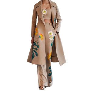 Giacca a vento lunga stampata con temperamento alla <span class=keywords><strong>moda</strong></span> <span class=keywords><strong>donna</strong></span> di nuovo <span class=keywords><strong>stile</strong></span> e N Set - Product Image 4