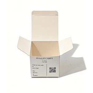 White Cardboard <b>Box</b> <b>Foldable</b> Paper <b>Box</b> for Candle Affordable and Convenient Saves Shipping Cost and Space Customizable Size - Product Image 3