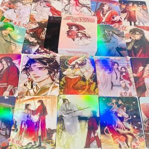 50 unids/caja Heaven Official's Blessing Laser Card <span class=keywords><strong>Howard</strong></span> Wang James Cheek Tian Guan Ci Fu Xie Lian Hua Cheng Lomo Anime tarjetas de regalo - Product Image 2