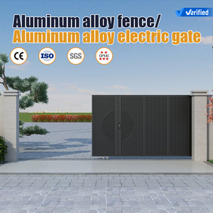 <span class=keywords><strong>Porte</strong></span> coulissante automatique moderne en alliage d'aluminium pour cour <span class=keywords><strong>de</strong></span> villa, <span class=keywords><strong>garage</strong></span>, entrée sécurisée, jardin extérieur - Product Image 1