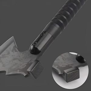 Rìu lửa đa năng Trung Quốc, cán chống trơn, có logo tùy chỉnh, dùng trong trường hợp khẩn cấp, dụng cụ cắm trại, lưỡi kép, tích hợp búa - Product Image 4