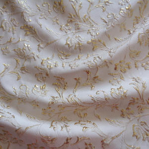 Nouveau design, <span class=keywords><strong>fournisseur</strong></span> <span class=keywords><strong>textile</strong></span> chinois, tissu jacquard brodé en fil teint 3D à fleurs, 100% polyester, personnalisable, pour robe - Product Image 2