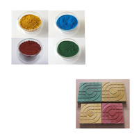 Poudre de oxyde de fer rouge jaune, pigment pour peinture, couleur ciment