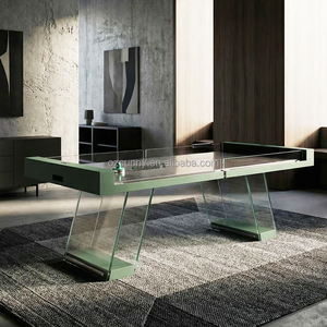<span class=keywords><strong>Table</strong></span> de <span class=keywords><strong>hockey</strong></span> sur <span class=keywords><strong>air</strong></span> suspendue professionnelle de luxe pour 2 joueurs, avec pieds en bois et verre, pour loisirs à domicile - Product Image 5