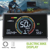 Écran d'affichage H8C UART2 pour vélo électrique, compteur de vitesse pour Fatbike, panneau de contrôle de vitesse, compteur de vitesse pour accessoires de vélo