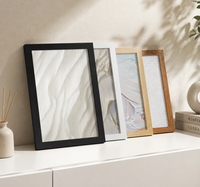 Cadre photo léger, durable, écologique, imperméable, moderne, minimaliste, multi-usages, pour affiches, peintures, à fixer au mur