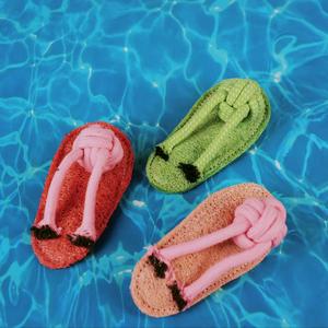 Venta al por mayor de esponjas naturales personalizadas, juguetes para mascotas, juguetes masticables para gatos, pantuflas con nudo con hierba gatera y campana en el interior de los gatos, alivia el aburrimiento - Product Image 5