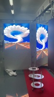 LED Totem iklan warna penuh, tanda LED Digital dapat diprogram papan reklame luar ruangan tahan air lantai peraga LED layar Poster