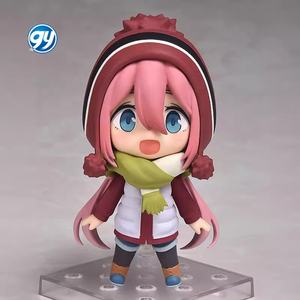 <span class=keywords><strong>Yuru</strong></span> Camp Chibi Nendoroideded Nadeshiko Kagamihara avec des visages remplaçables Figure modèle à collectionner Anime jouet décoration de bureau - Product Image 1