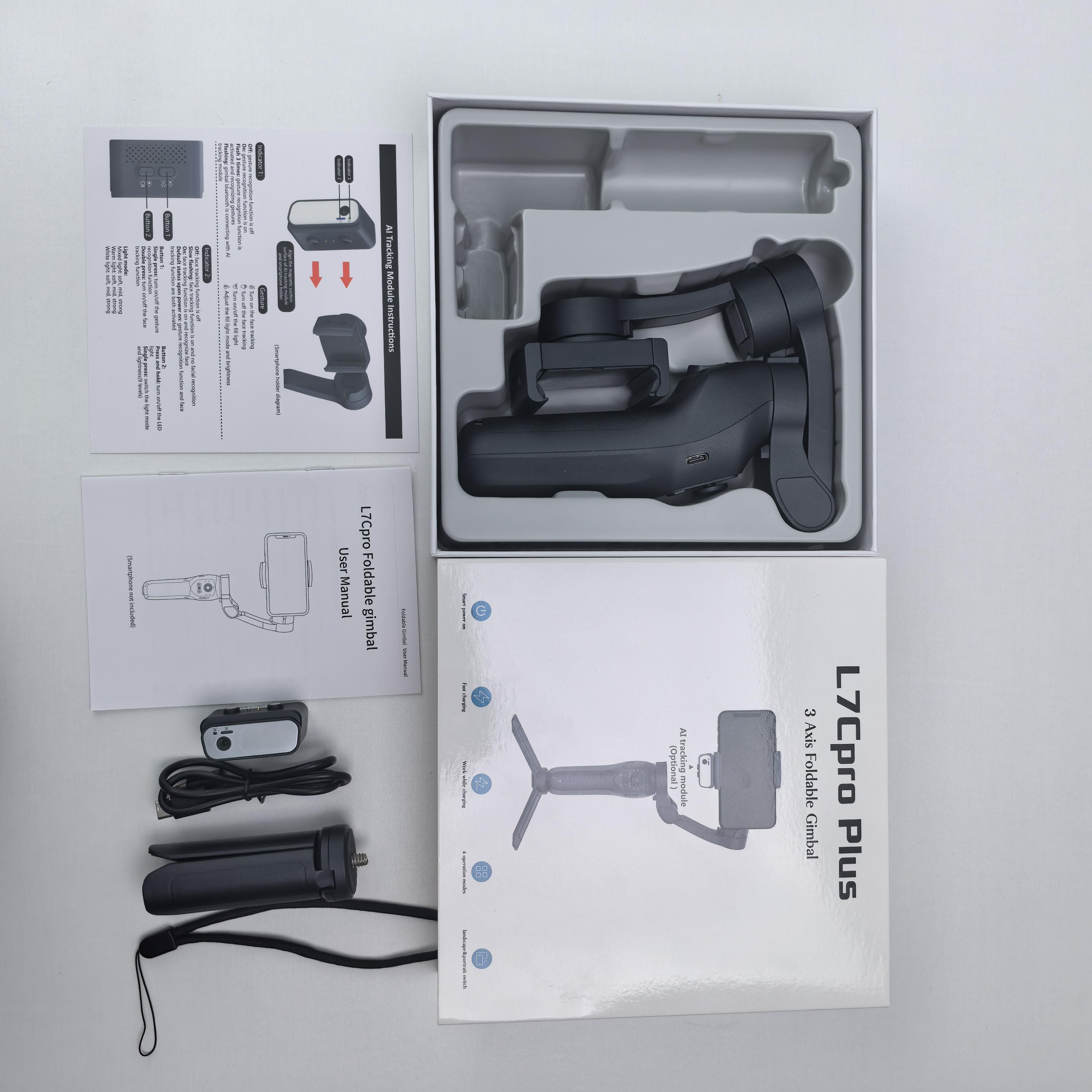 3 Axis Foldable Gimbal for Android and IOS Smartphones